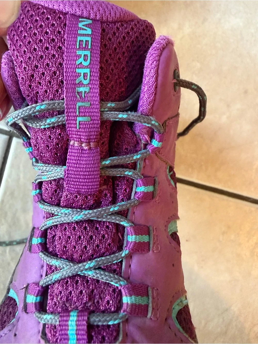Merrell Kids' Purple Hiking Boots